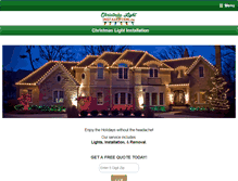 Tablet Screenshot of christmaslightinstallation.com